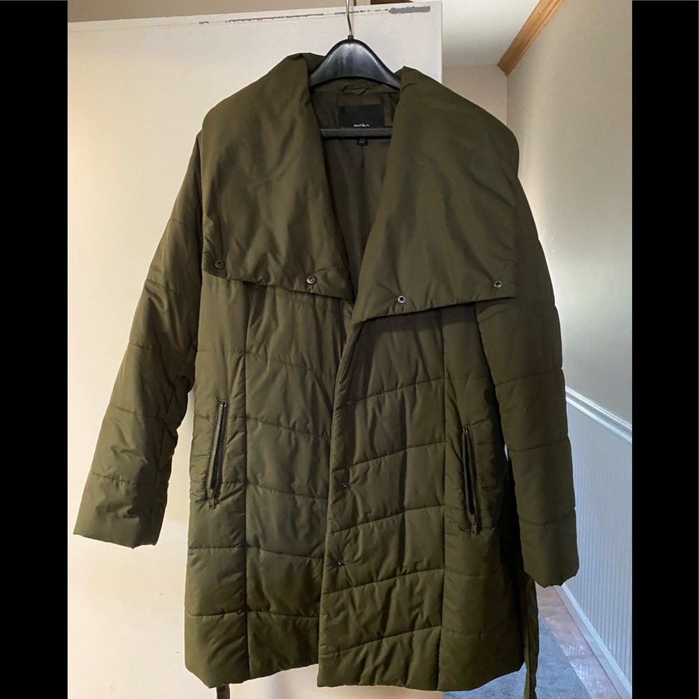 Army green puffer